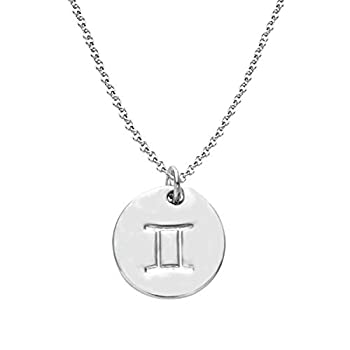 šۡ͢ʡ̤ѡGetlace 925 Sterling Silver Zodiac Necklace Disc Charm Necklace Gift for Your Wife Girlfriend or Family Member [¹͢]