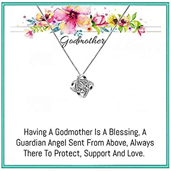 【中古】【輸入品・未使用】OnePurposeGifts Godmother Gift set, Godmother necklace, Gift for godmother (New Zircon) [並行輸入品]