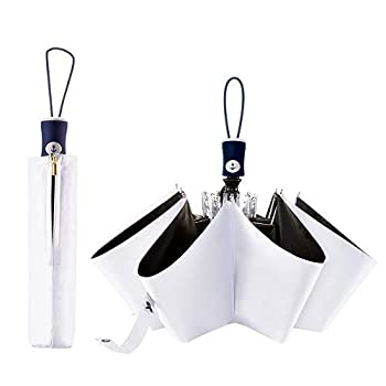 【中古】【輸入品・未使用】FDJASGY UV Sun Umbrella Compact Folding Travel Umbrella Auto Open Close Compact Folding Rain Umbrellas for Women Men Blocking UV 99.98%