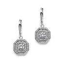 楽天スカイマーケットプラス【中古】【輸入品・未使用】Mariell Art Deco Vintage Wedding CZ Dangle Bridal Earrings with Pave Octagon Drops [並行輸入品]