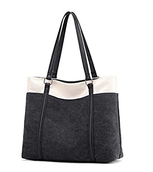 【中古】【輸入品・未使用】Wxnow Women Laptop Tote Bag Canvas Handbag Purse Shoulder Bag [並行輸入品]