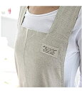 【中古】【輸入品・未使用】BBYBBS Japanese Style X Shape Cotton Linen Apron Beige Linen True Color Halter Cross Bandage Aprons Kitchen Cooking Apron [並行輸入品]