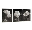 【中古】【輸入品・未使用】Canvas Wall Art Contemporary Simple Life White Flower Lily Painting...