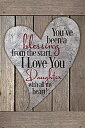 【中古】【輸入品・未使用】Daughter Blessing Wood Plaque Inspiring Quotes 6”x9” - Classy Verti...