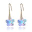 šۡ͢ʡ̤ѡSwarovski Crystal Flower Drop Dangle Earrings for Women Fashion 14K Gold Plated Hypoallergenic Jewelry [¹͢]