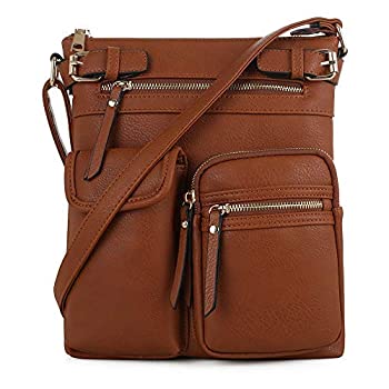 【中古】【輸入品・未使用】SG SUGU Lightweight Medium Crossbody Bag Shoulder Bag with Multi Pocket for Women [並行輸入品]