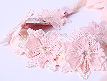 【中古】【輸入品・未使用】Classic Pink Lace Flower Pearl Bridal Hair Accessories Wedding Bridal Jewelry 商品カテゴリー: ヘアアクセサリー [並行輸入品]