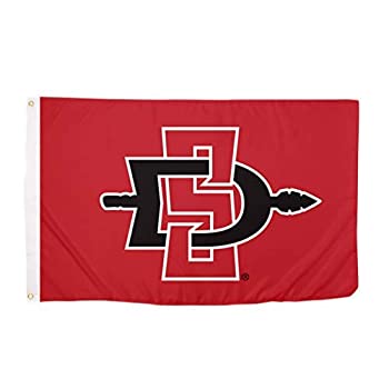 楽天スカイマーケットプラス【中古】【輸入品・未使用】Desert Cactus San Diego State University NCAA 100％ Polyester Indoor Outdoor 3 feet x 5 feet Flag （Style 3a） [並行輸入品]