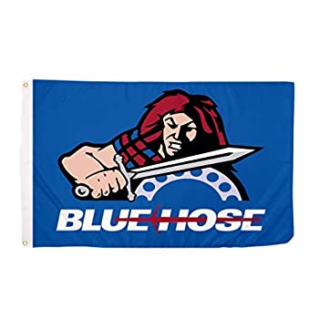 Desert Cactus Presbyterian College Blue Hose NCAA 100% Polyester Indoor Outdoor 3 feet x 5 feet Flag 