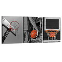 【中古】【輸入品・未使用】iKNOW FOTO 3 Piece Black and White Sports Canvas Wall Art Basketball Poster Art Prints Painting Fram..