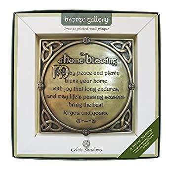 【中古】【輸入品 未使用】Carrolls Irish Gifts Bronze Plated Wall Plaque With A Home Blessing 並行輸入品