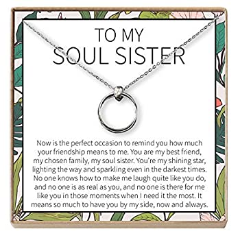 【中古】【輸入品 未使用】Dear Ava Soul Sisters Gift Necklace: Best Friends, BFF, Long Distance, Friends Forever 並行輸入品