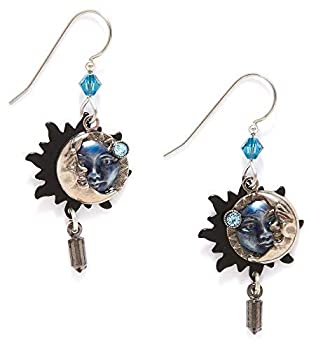 【中古】【輸入品・未使用】Silver Forest Blue Eclipse Layered Earrings [並行輸入品]