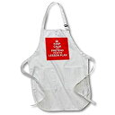 【中古】【輸入品 未使用】3dRose apr_179747_2 Red Keep Calm and Pretend Its on The Lesson Plan Humorous Teacher Gift Medium Length Apron with Pouch Pockets, 22 x