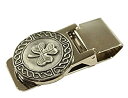 【中古】【輸入品・未使用】Celtic Money Clip Shamrock & Weave Stainless Steel & Pewter Made in Ireland 商品カテゴリー: 財布 マネークリップ [並行輸入品]