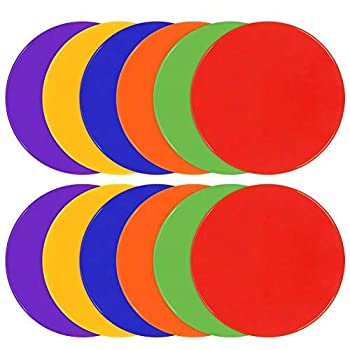 【中古】【輸入品 未使用】TuXHui Spot Markers 9 Inch 10 Inch Non Slip Rubber Agility Markers Flat Field Cones Floor Dots for Soccer Basketball Sports Speed Agili