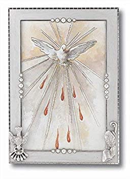 Confirmation Picture Frames Pearlized with Silver Plated Holy Spirit and Bishops Mitre, 4 x 6 Inch 商品カテゴリー: 額 フレーム [並行輸