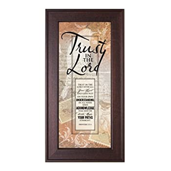 šۡ͢ʡ̤ѡDexsa Framed Art-Words of Grace-Trust in The Lord (8 inch x 16 inch) ʥƥ꡼:  ݥ [¹͢]