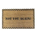 【中古】【輸入品・未使用】Rubber-Cal 'Not You Again' Unwelcome Mat, 18 x 30-Inch [並行輸入品]