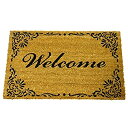 【中古】【輸入品 未使用】Rubber-Cal 039 Classic American Welcome Mat 039 Coir Matting, 18 by 30-Inch 並行輸入品