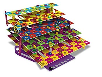 【中古】【輸入品 未使用】Multi-Level Snakes Ladders - a colorful modern take on a classic game. Land on a ladder to climb levels カンマ or a snake and slide thr