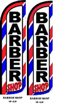 【中古】【輸入品・未使用】Barber Shop King Windless Flag- Pack of 2 [並行輸入品]