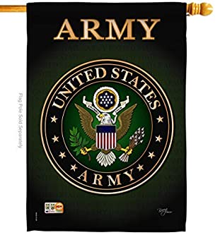 【中古】【輸入品・未使用】Breeze Decor Army House Flag Armed Forces Rangers United State America..