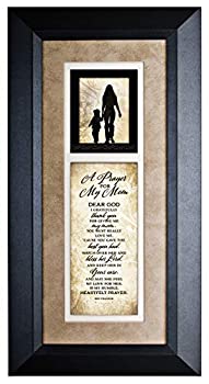 šۡ͢ʡ̤ѡDexsa A Prayer for My Mom Wood Wall Art Frame Plaque | 8 inches x 16 inches | Hanger for Hanging | Dear God I Gratefully Thank You for