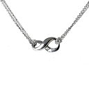 【中古】【輸入品 未使用】Sterling Silver 3 Grams of .925 Purity Infinity Necklace Double Chain Pendant, 18 , Great for Girls Women 並行輸入品