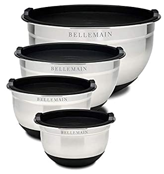 【中古】【輸入品・未使用】Top Rated Bellemain Stainless Steel Non-Slip Mixing Bowls with Lids (4 piece) [並行輸入品]