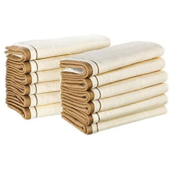 【中古】【輸入品・未使用】Creative Scents 100% Cotton Velour Fingertip Towel Set (12 Pack) Super Soft 11” x 18” Small Hand Towels, Extra-Absorbent Finger Tip T