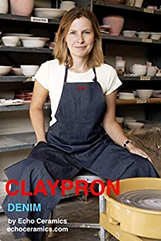 【中古】【輸入品・未使用】CLAYPRON Artist Kitchen Split Apron (Blue Denim) [並行輸入品]