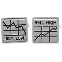 【中古】【輸入品 未使用】Stock Market Buy Low Sell High Financial Consultant Investment Banking Cufflinks (商品カテゴリー : カフス) 並行輸入品