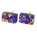 【中古】【輸入品・未使用】GlassOfVenice Murano Glass Venetian Classic Rectangular Cufflinks -...