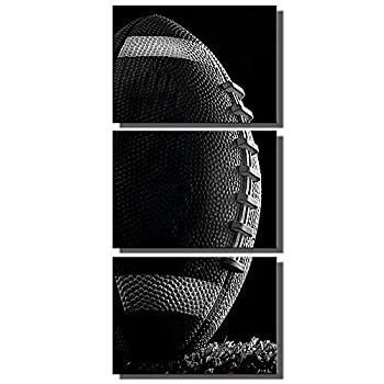 【中古】【輸入品 未使用】gold mi Black and White Poster Football Sport for Boy 039 s Room Wall Decor Canvas Painting Rubgy Home Decorations Frame Canvas (D, 12x16in