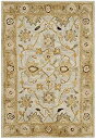 yÁzyAiEgpzSafavieh Antiquities Collection AT856B Handmade Traditional Oriental Light Blue and Sage Wool Area Rug (2ft x 3ft) iJeS[: O