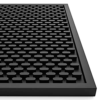 【中古】【輸入品 未使用】AXIESO Silicone Bar Mat - Thick Heat-Resistant and Food Safe Drip Mat - Spill Mats for Counter Top - Service Mat for Kitchen, Coffee Ba