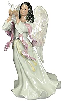 【中古】【輸入品・未使用】Cosmos 96571 Fine Porcelain African American Angel Musical Figurine, 9-1/8-Inch [並行輸入品]