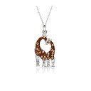 【中古】【輸入品 未使用】Gentle Elegant Giraffe Couple in Love Pendant Necklace Never Rust 925 Sterling Silver Hypoallergenic Chain for Women and Girls, with