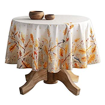 šۡ͢ʡ̤ѡMaison d' Hermine Oak Leaves 100% Cotton Tablecloth for Kitchen Dinning Tabletop Decoration Parties Weddings Thanksgiving Christmas (Ro