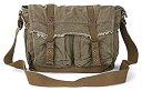 【中古】【輸入品・未使用】Gootium Canvas Messenger Bag - Vintage Shoulder Bag Frayed Style Sa...