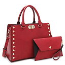 【中古】【輸入品 未使用】Dasein Purses and Handbags for Women Satchel Bags Top Handle Shoulder Bag Work Tote Bag With Matching Wallet 並行輸入品