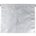yÁzyAiEgpzImason Masonic Master Mason White Apron Square Compass with G - Synthetic Leather [sAi]