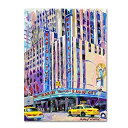 Radio City Music Hall by Richard Wallich, 18x24-Inch Canvas Wall Art 商品カテゴリー: ポスター 絵画 