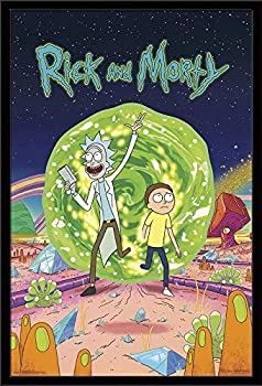 【中古】【輸入品 未使用】Trends International Eyes Rick and Morty - Cover, 22.375 inch x 34 inch, Black Framed Version 商品カテゴリー: ポスター 絵画 並行輸入品