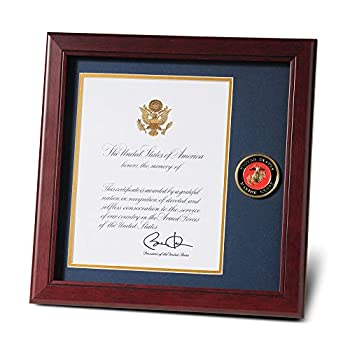 【中古】【輸入品・未使用】Allied Products Frame U.S. Marine Corps Medallion Presidential Memoria..