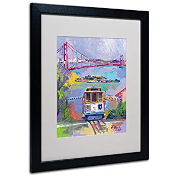 【中古】【輸入品 未使用】Trademark Fine Art San Francisco 2 Artwork by Richard Wallich, 16 by 20-Inch, Black Frame 並行輸入品