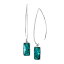 【中古】【輸入品・未使用】Silpada 'Oasis' Compressed Turquoise Wire Drop Earrings in Sterling Silver [並行輸入品]