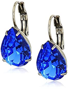 【中古】【輸入品・未使用】Sorrelli Ultramarine Pear Cut Crystal Drop Earrings [並行輸入品]
