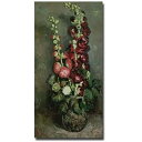 【中古】【輸入品・未使用】Vase of Hollyhocks 1886 by Vincent van Gogh, 16x32-Inch Canvas Wall Art 商品カテゴリー: ポスター 絵画 [並行輸入品]